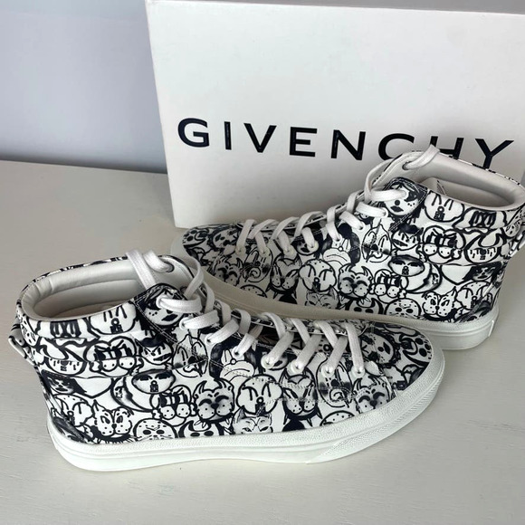 Givenchy X Chito City High-Top Dog Print Sneakers - Picture 4 of 11
